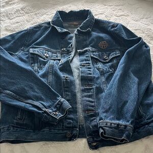 Port Authority Men's Dark Blue Denim Jacket Texas Walker Cast jacket